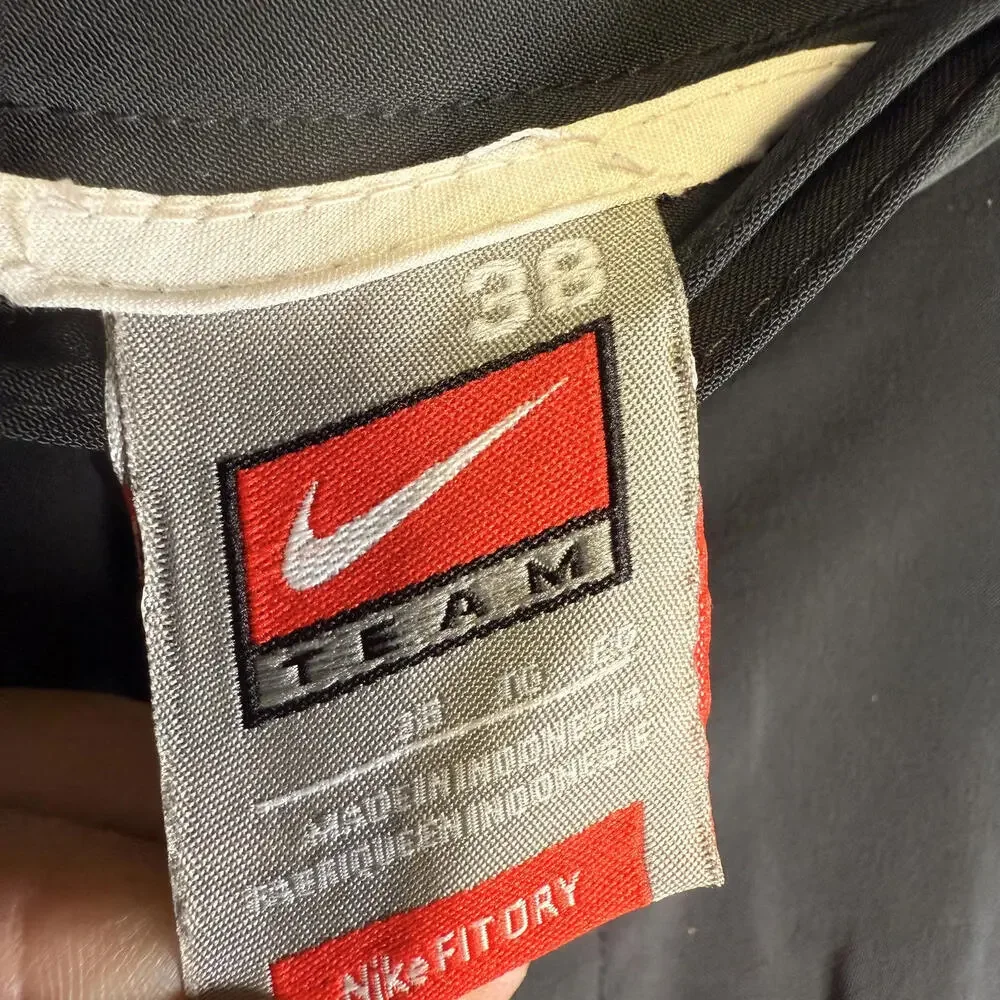 Vintage 90s Nike Team Fitory Men's Size 38 Black Dress Pants Slacks Athletic Fit
